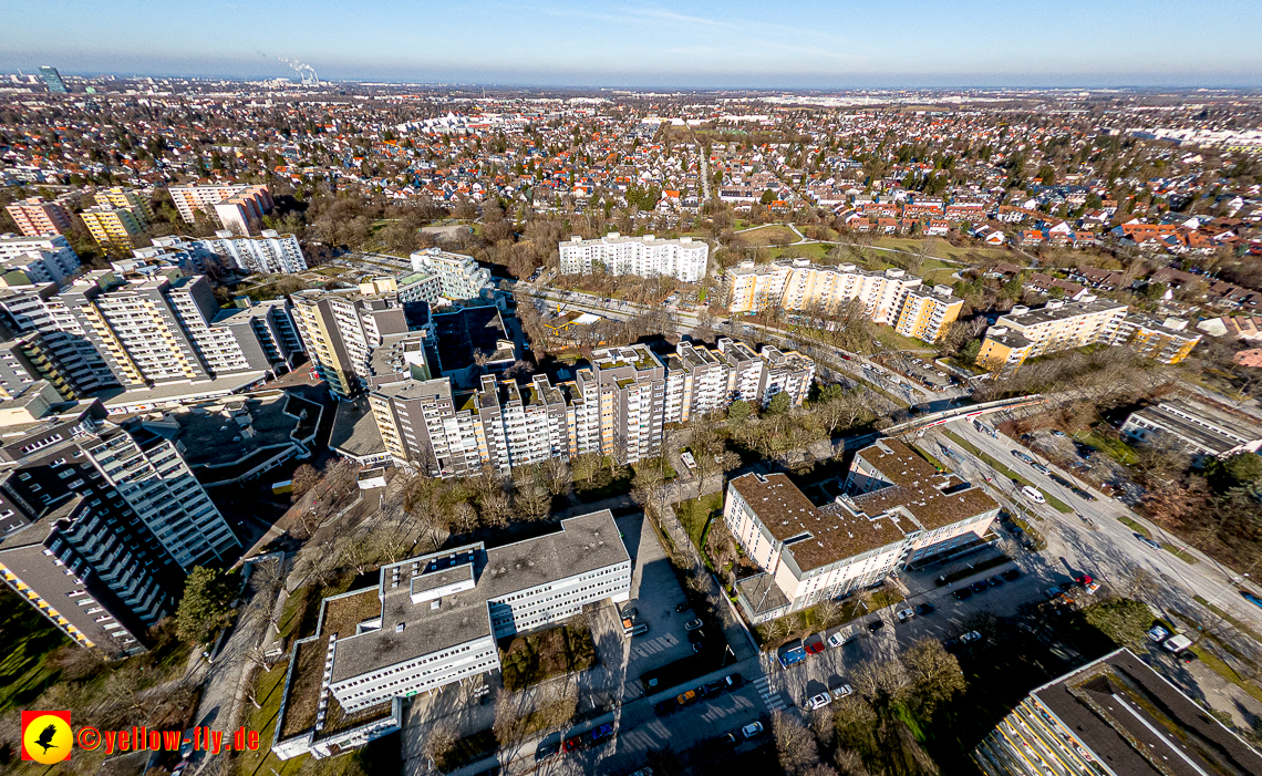 07.02.2023 - Luftbilder vom Marx-Zentrum und Umgebung in Neuperlache